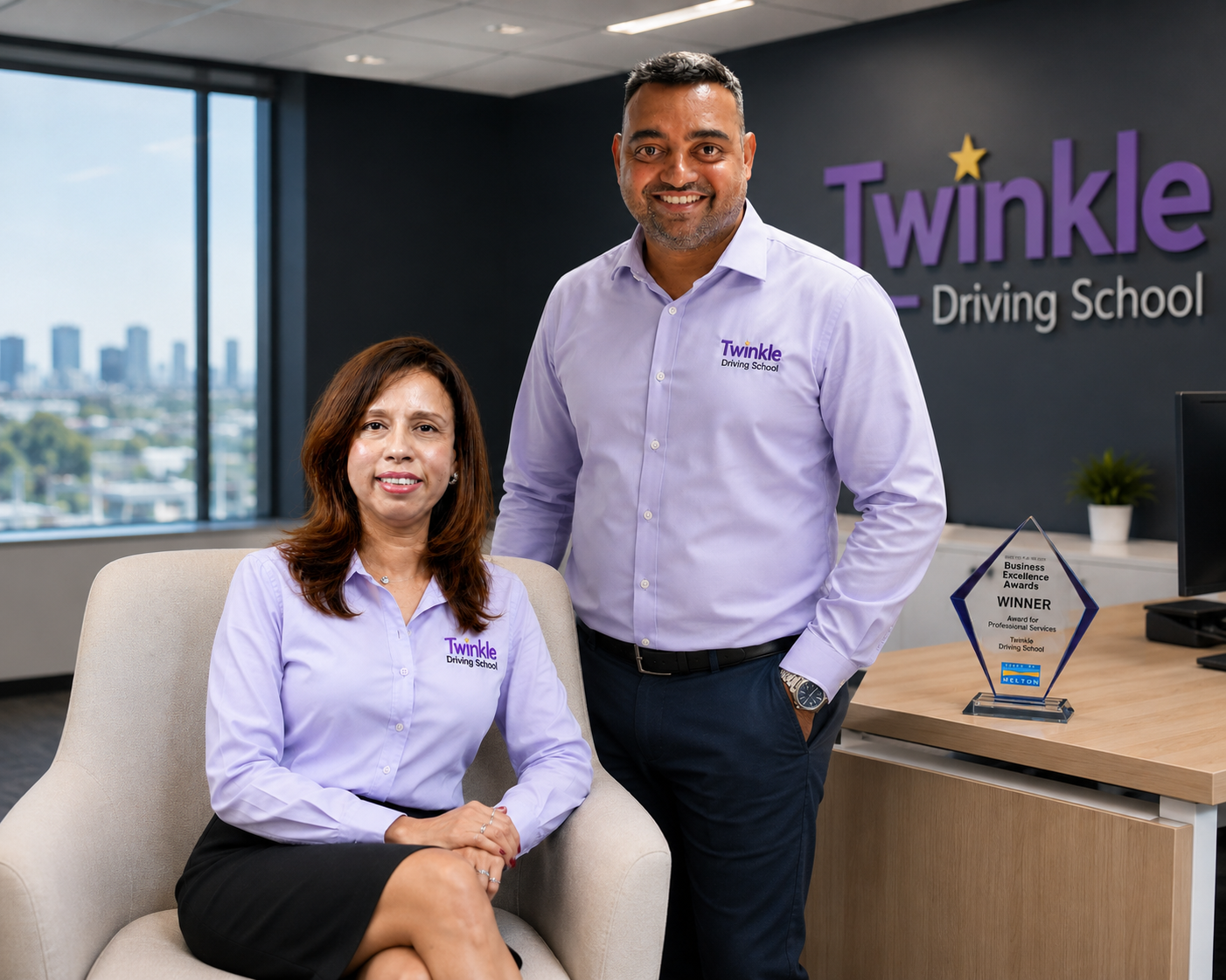 Twinkle and Chandresh — Founders of Twinkle Driving School Melton
